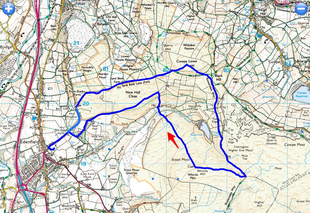 edenfield fell race route