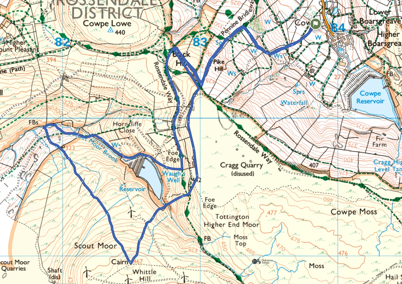 Whittle Pike Race 1 Whittle Pike route 1